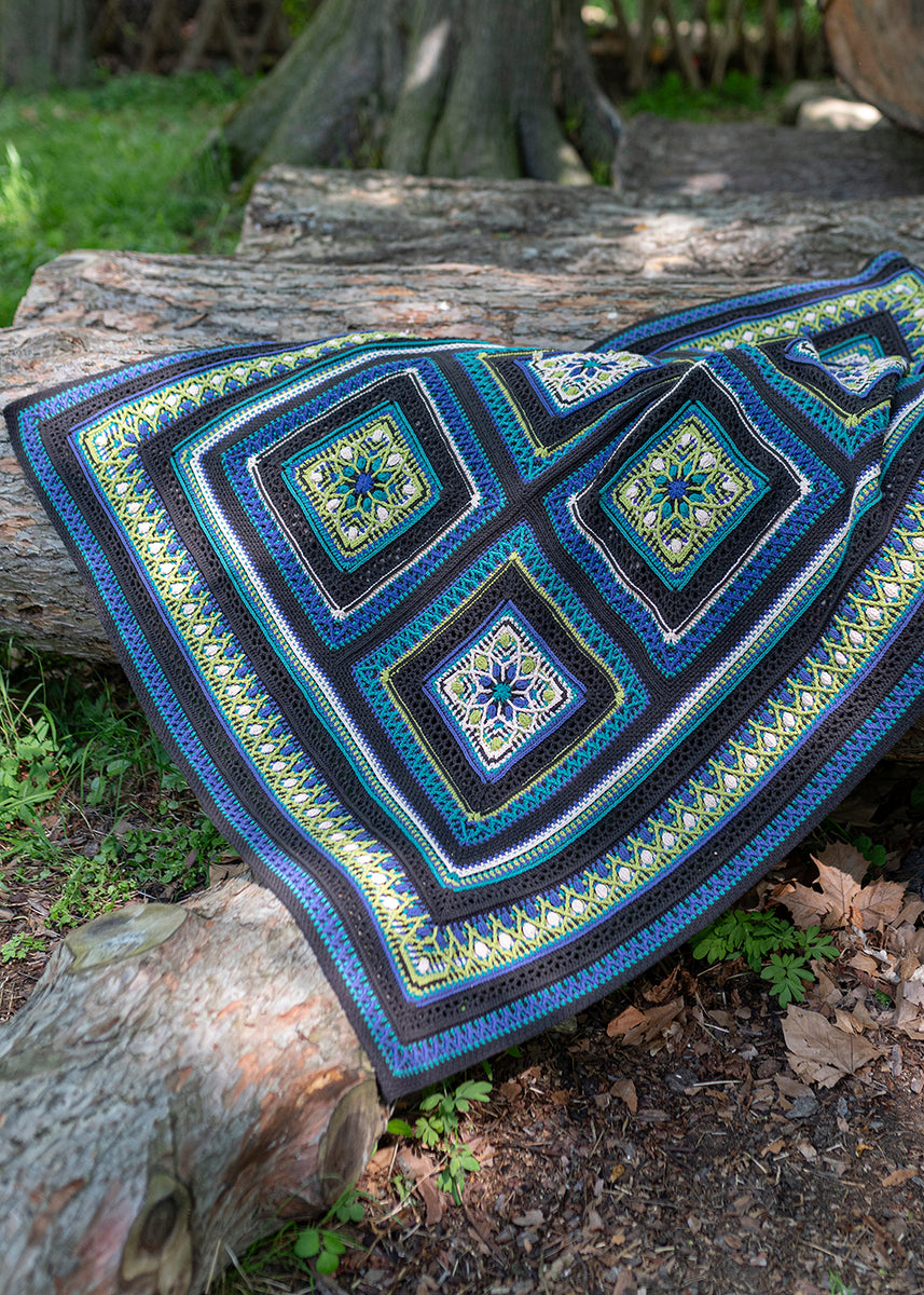 Kamala Blanket - Stained Glass – Taemombo Yarn Shop