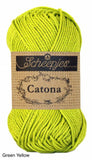 Catona 10g Mercerized Cotton green yellow