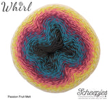 Scheepjes Whirl Passion Fruit Melt cotton acrylic fingering yarn