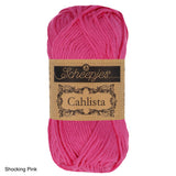 Scheepjes Cahlista Cotton yarn shocking pink