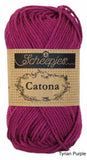 tyrian purple Scheepjes Catona cotton
