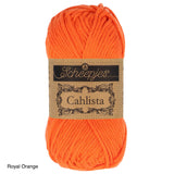 Scheepjes Cahlista Cotton yarn royal orange