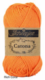 Scheepjes Catona mercerized cotton rich coral