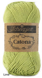 Scheepjes Catona mercerized cotton lime