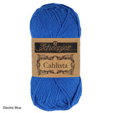Scheepjes Cahlista Cotton yarn electric blue