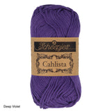 Scheepjes Cahlista Cotton yarn deep violet