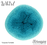 Scheepjes Whirl Ombre Turquoise Turntable cotton acrylic fingering yarn