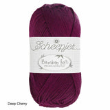 Bamboo Soft Scheepjes Cotton Bamboo blend in deep cherry