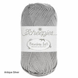 Bamboo Soft Scheepjes Cotton Bamboo blend in antique silver