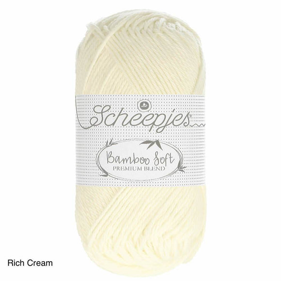 Bamboo Soft Scheepjes Cotton Bamboo blend in Rich Cream