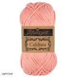 Scheepjes Cahlista Cotton yarn light coral