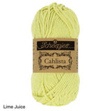 Scheepjes Cahlista Cotton yarn lime juice