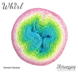 Scheepjes Whirl cotton acrylic Sherbert Rainbow