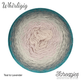 whirligig teal  to lavender