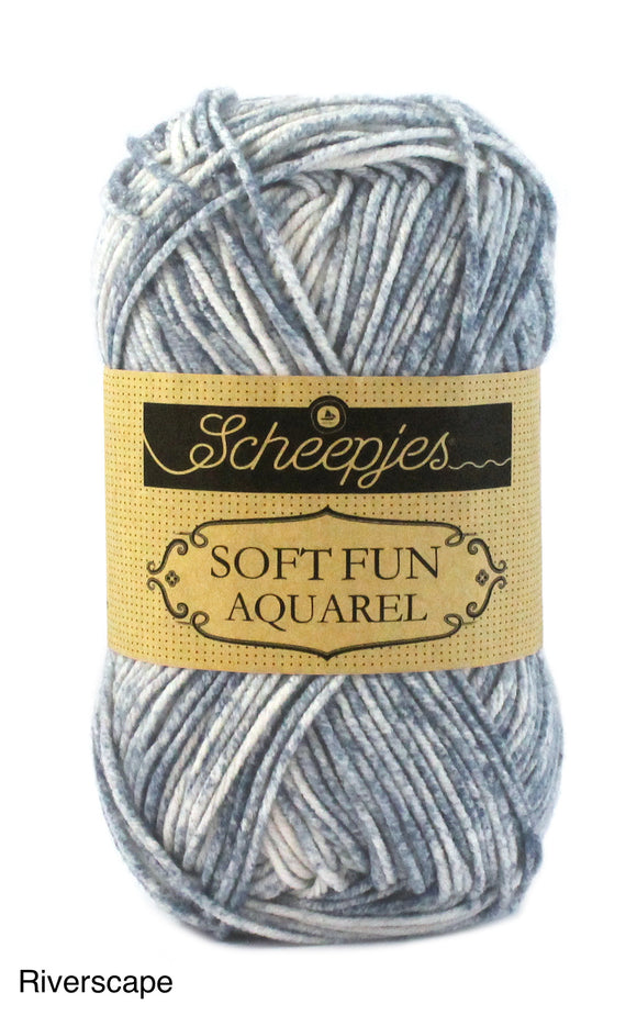 Scheepjes Softfun Aquarel Cotton Acrylic Yarn Riverscape