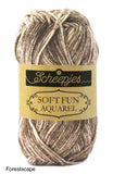 Scheepjes Softfun Aquarel Cotton Acrylic Yarn Forestscape
