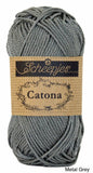 Catona 10g Mercerized Cotton metal grey