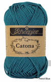 petrol blue Scheepjes Catona cotton