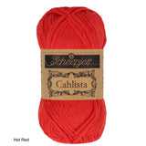 Scheepjes Cahlista Cotton yarn hot red