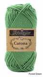 forest green Scheepjes Catona cotton