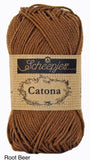 Scheepjes Catona mercerized cotton root beer