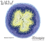 Scheepjes Whirl Banana Cream Hi cotton acrylic fingering yarn