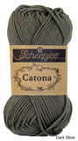 Catona Scheepjes Mercerized Cotton dark olive
