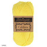 Scheepjes Cahlista Cotton yarn lemon