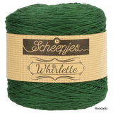 Scheepjes Whirlette cotton acrylic yarn avocado