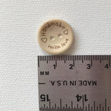 Handmade With Love Buttons 4 pc