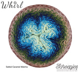 Scheepjes Whirl Salted Caramel Matcha cotton acrylic 