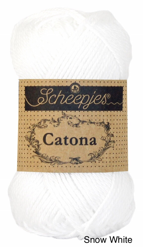 Scheepjes Catona mercerized cotton snow white
