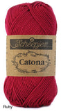 Scheepjes Catona mercerized cotton ruby