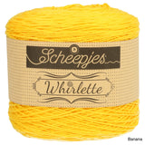 Scheepjes Whirlette cotton acrylic yarn banana