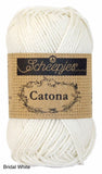 bridal white Scheepjes Catona cotton