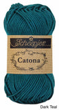 Scheepjes Catona mercerized cotton dark teal