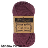 Scheepjes Cahlista Cotton yarn shadow purple