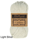 Scheepjes Cahlista Cotton yarn light silver