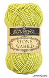 scheepjes stone washed lemon quartz cotton acrylic yarn