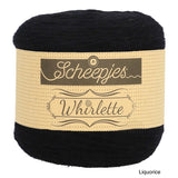 Scheepjes Whirlette cotton acrylic yarn liquorice