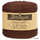 Scheepjes Whirlette cotton acrylic yarn chocolate